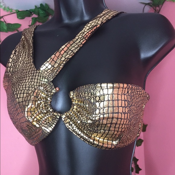 Gold reptile bikini/top - Picture 2 of 2
